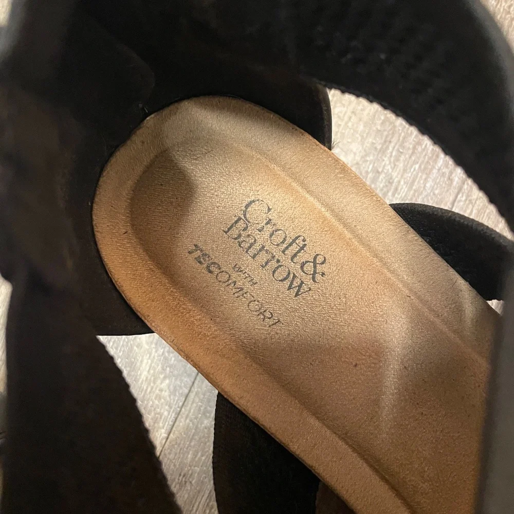 Croft & Barrow‎ Black and Tan Women's Sandals